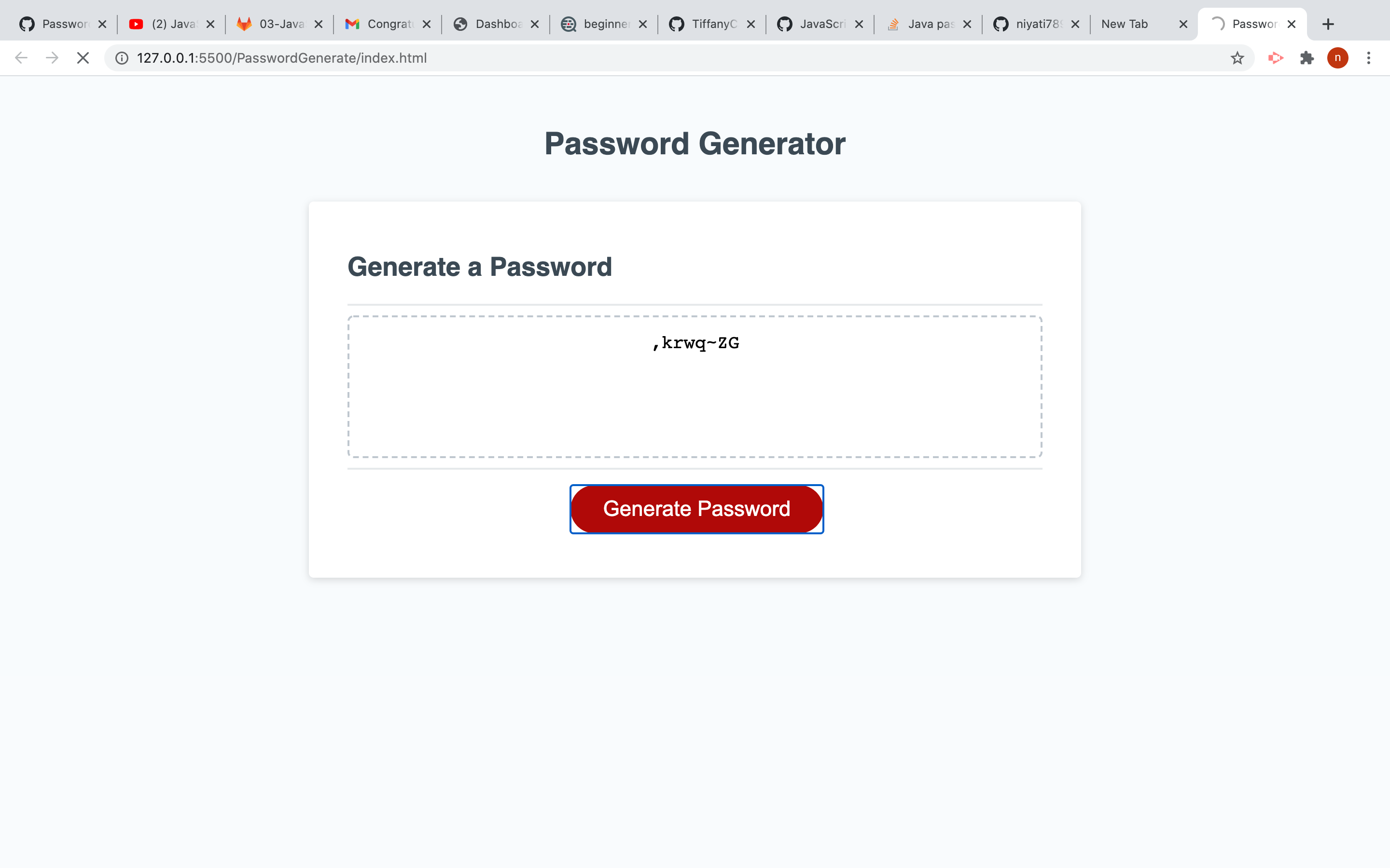 Password Generate